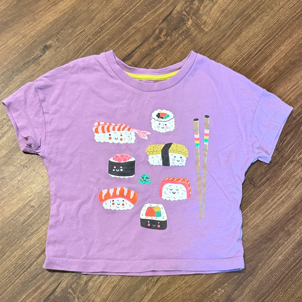 Mini Boden Lavender Sushi Graphic Tee